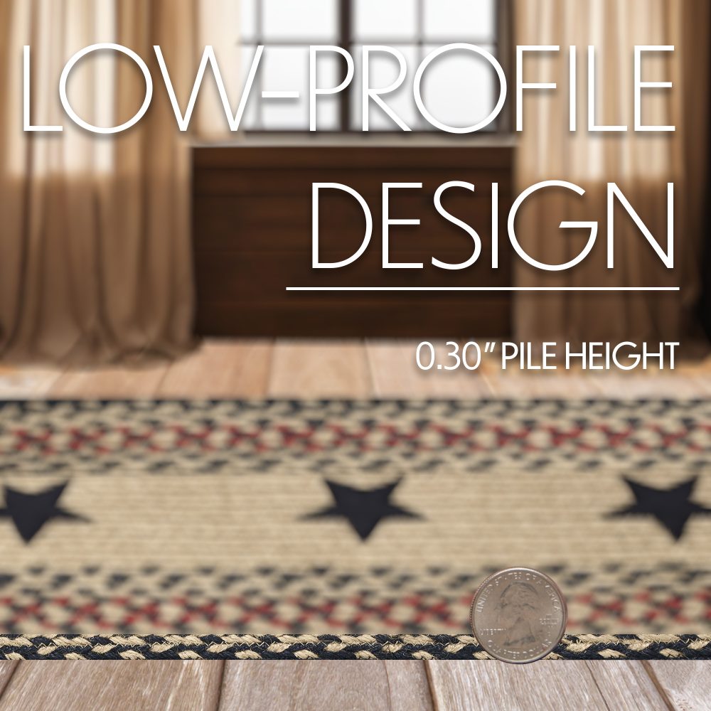 Colonial Star Jute Rug Oval 24x36 - Image 6