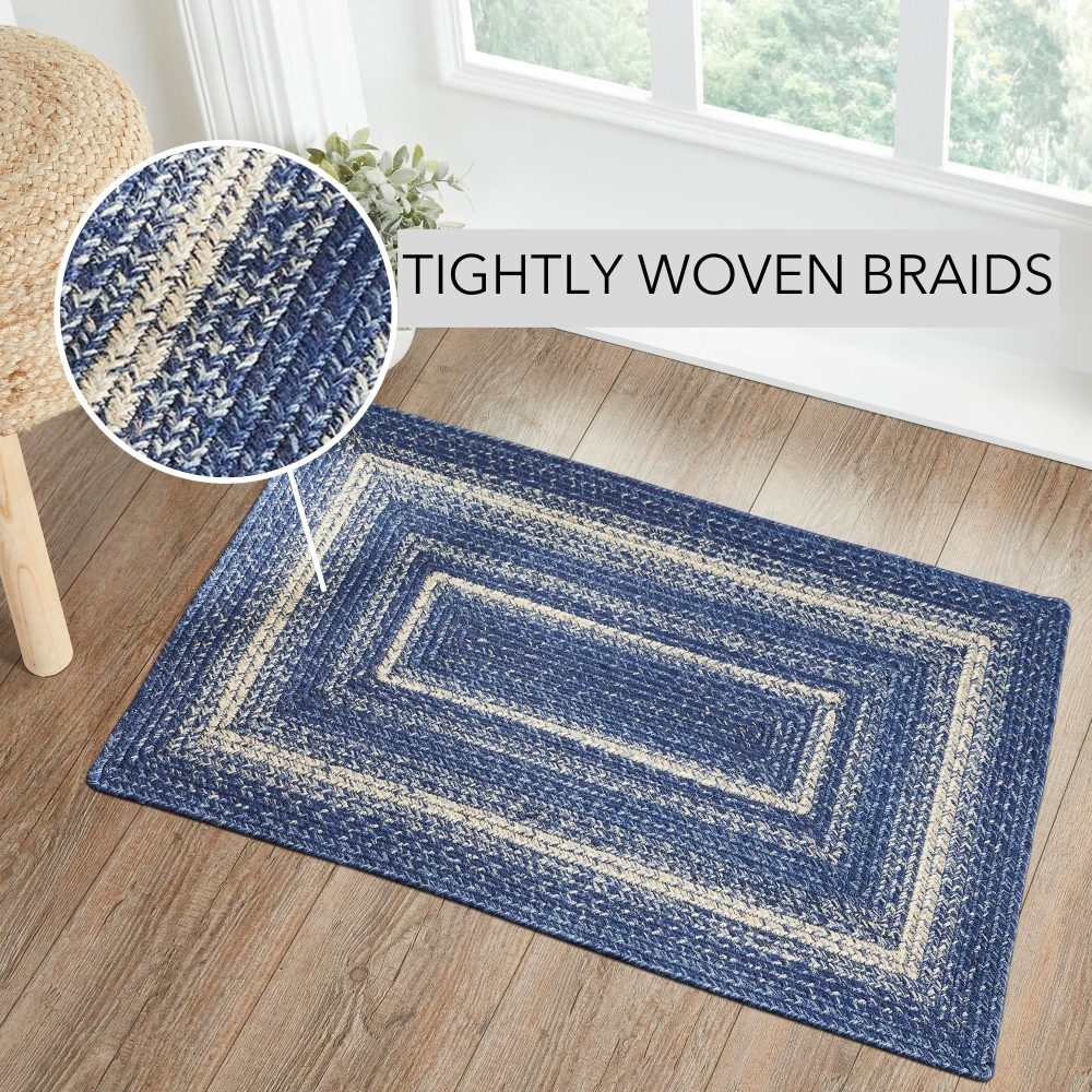 Great Falls Blue Jute Rug Rect 24x36 - Image 6
