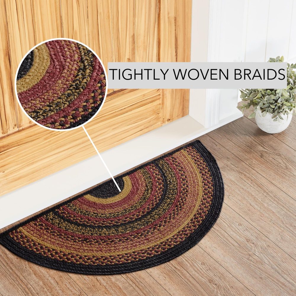 Heritage Farms Jute Rug Half Circle 16.5x33 - Image 5