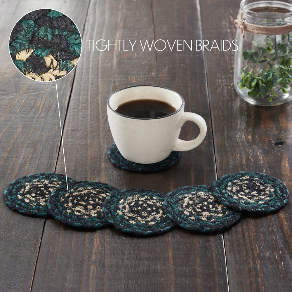 Pine Grove Jute Coaster Set of 6 - Image 5