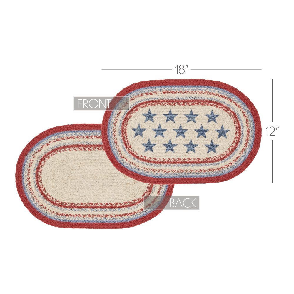 Celebration Jute Oval Placemat 12x18 - Image 5