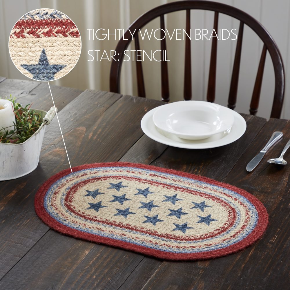 Celebration Jute Oval Placemat 12x18 - Image 6