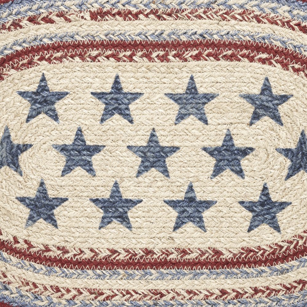 Celebration Jute Oval Placemat 12x18 - Image 2