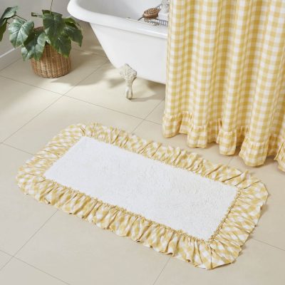 Annie Buffalo Yellow Check Bathmat 27x48
