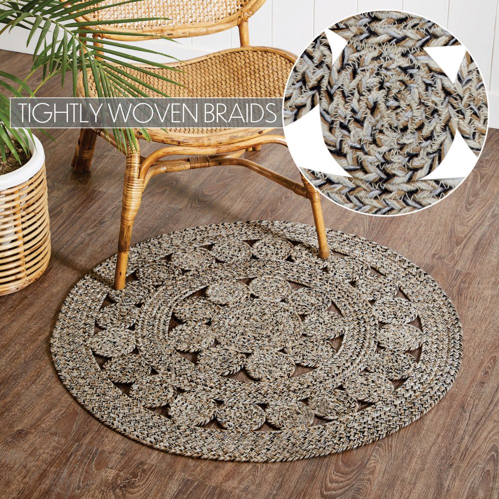 Celeste Blended Pebble Indoor/Outdoor Rug 3ft Round - Image 4