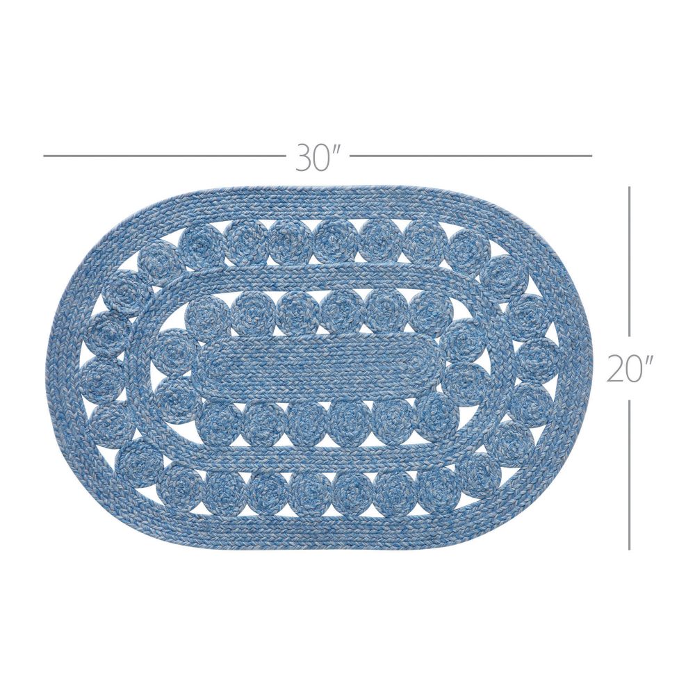 Celeste Blended Blue Indoor/Outdoor Rug Oval 20x30 - Image 3