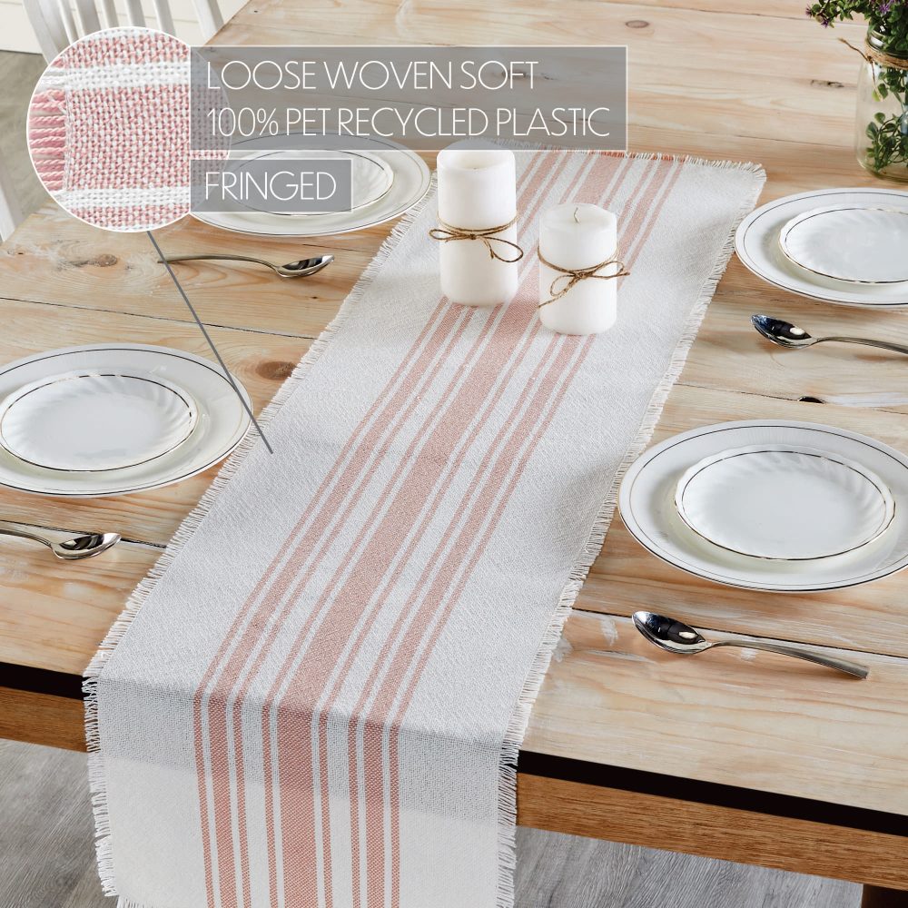 Antique White Stripe Coral Indoor/Outdoor Runner 12x48 - Image 4