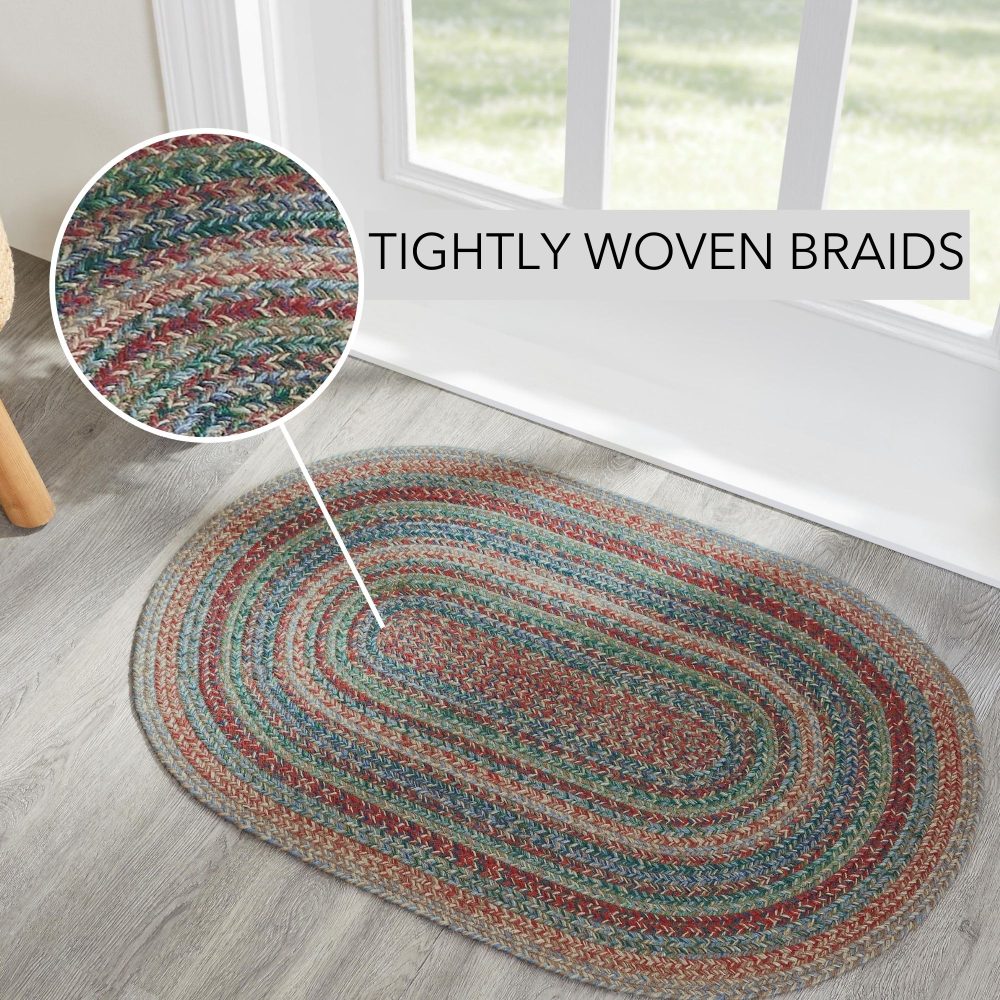 Multi Jute Rug Oval 24x36 - Image 5
