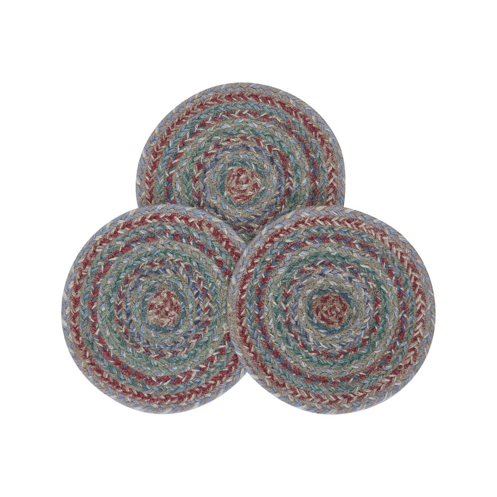 Multi Jute Trivet 8 inch Diameter Set of 3 - Image 2