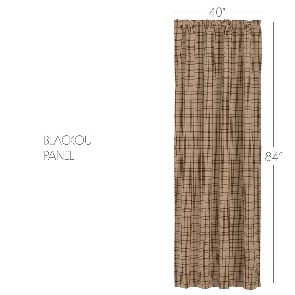 Sawyer Mill Charcoal Plaid Blackout Panel 84x40 - Image 5