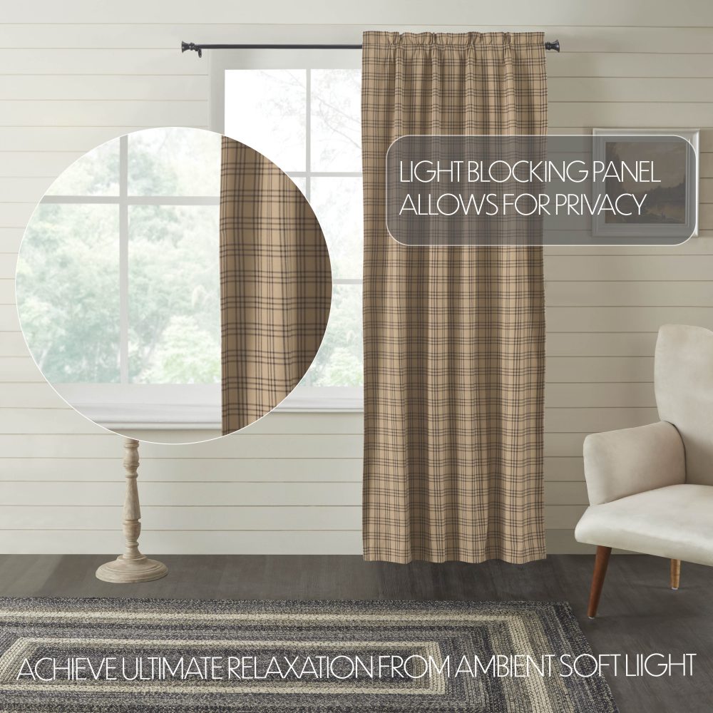 Sawyer Mill Charcoal Plaid Blackout Panel 84x40 - Image 6