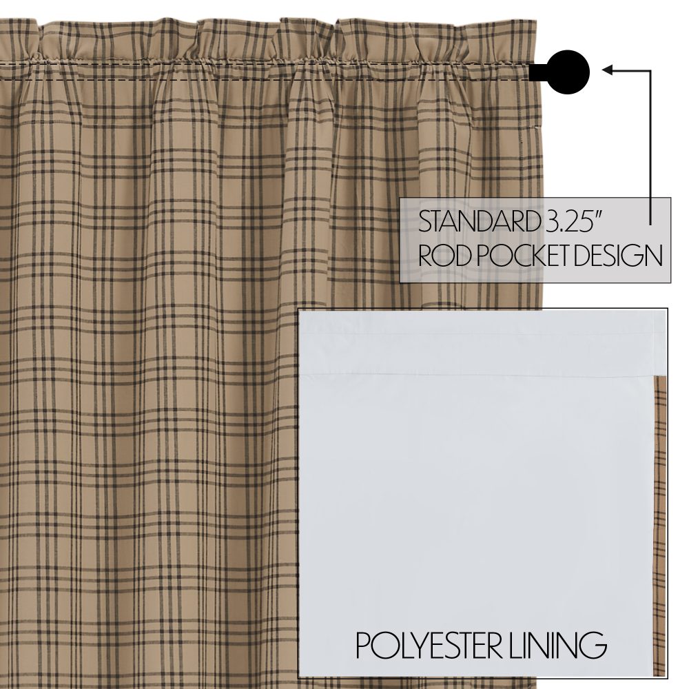Sawyer Mill Charcoal Plaid Blackout Panel 84x40 - Image 7