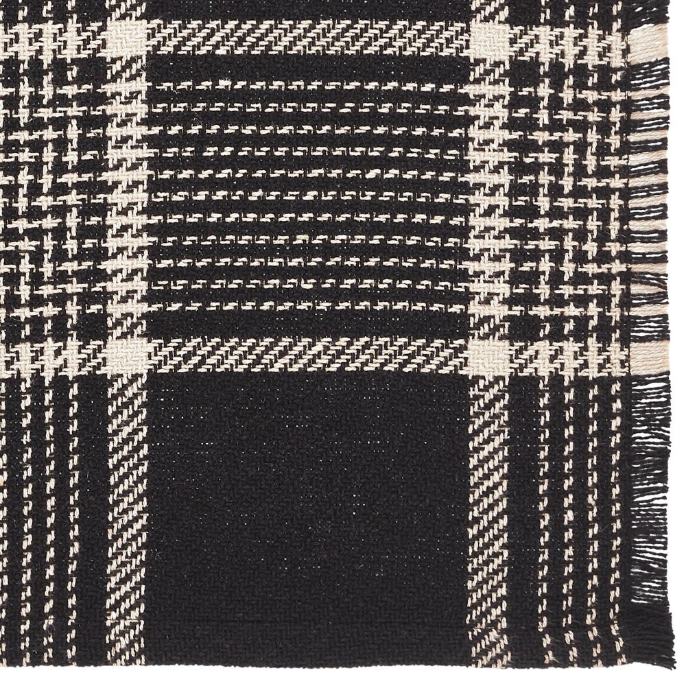 Eston Black Tan Plaid Runner 12x60 - Image 6
