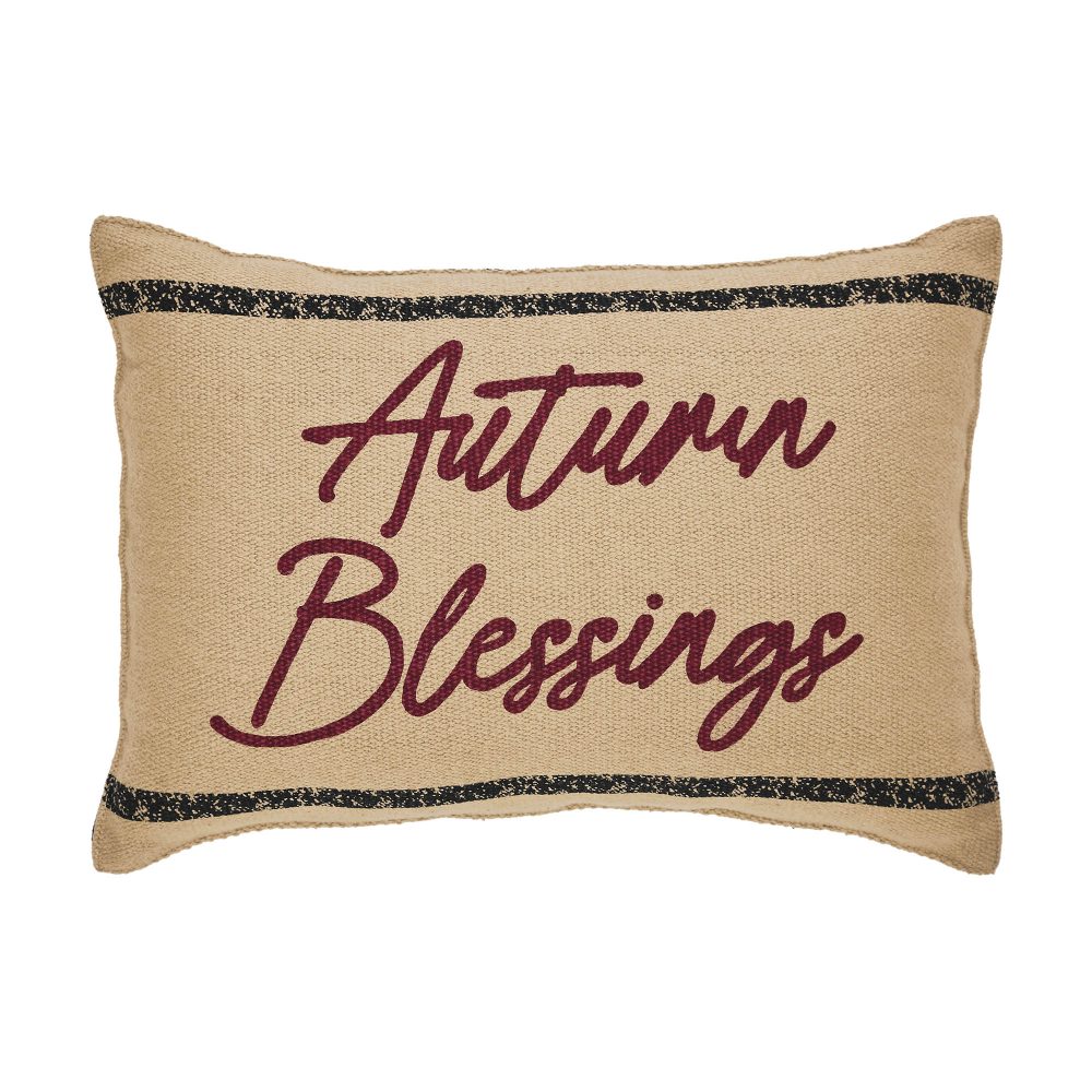 Decorative Throw Pillow Connell Autumn Blessings 9.5x14in Fall Harvest Seasonal Home Decor Accent Pillow - Image 2