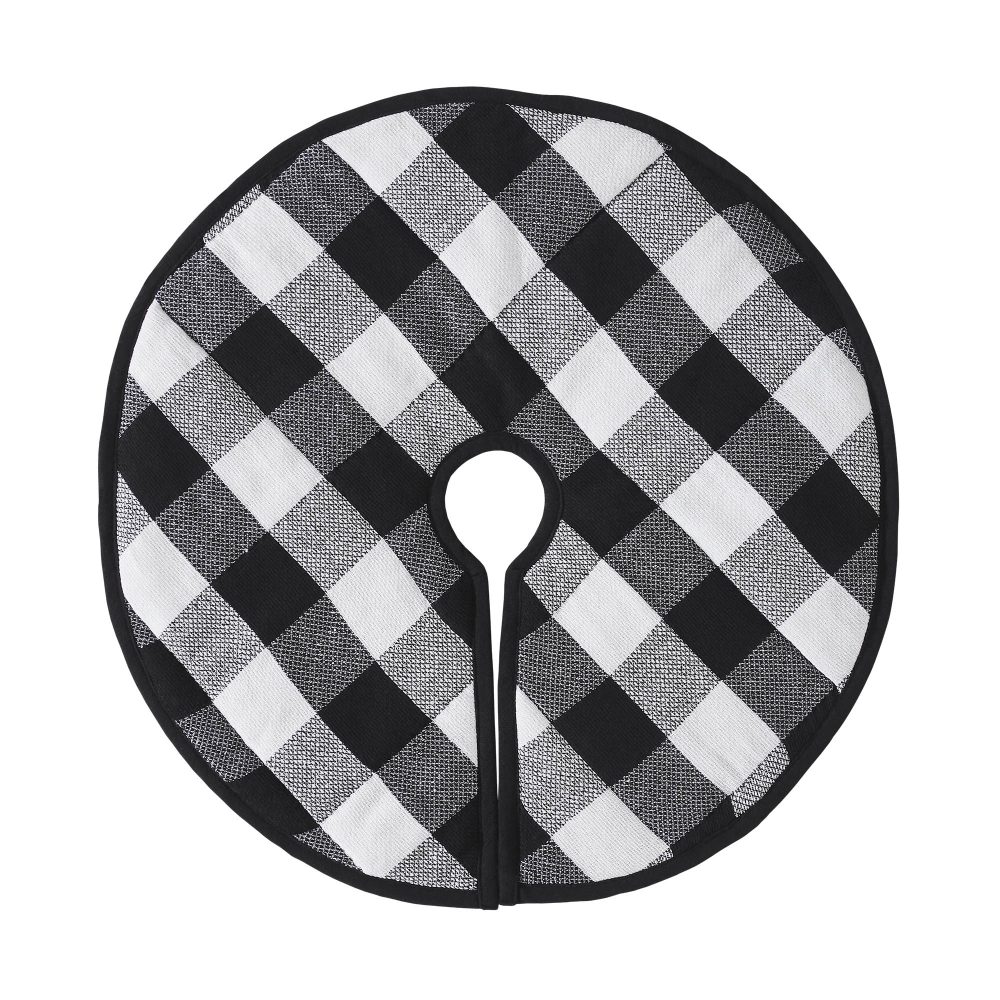Annie Black Check Tree Skirt 24 - Image 2