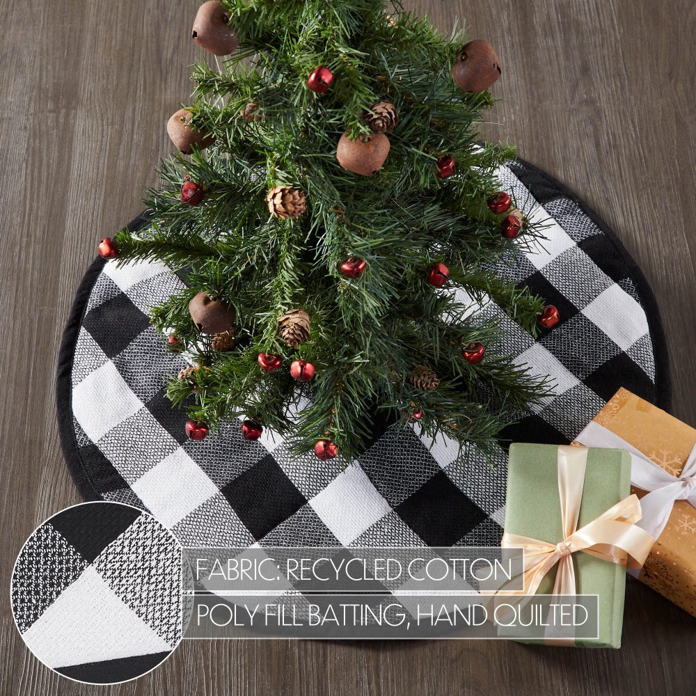 Annie Black Check Tree Skirt 24 - Image 5