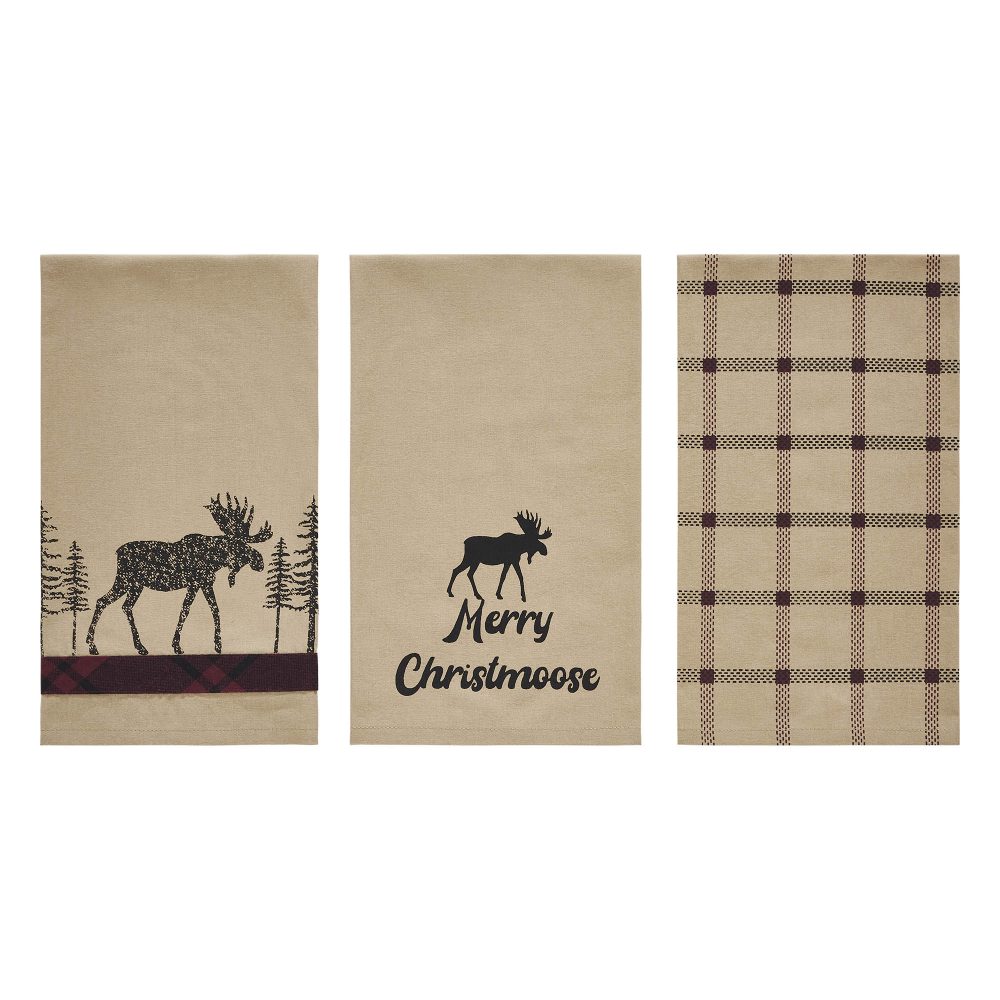 Cumberland Moose Tea Towel Set of 3 19x28 - Image 2