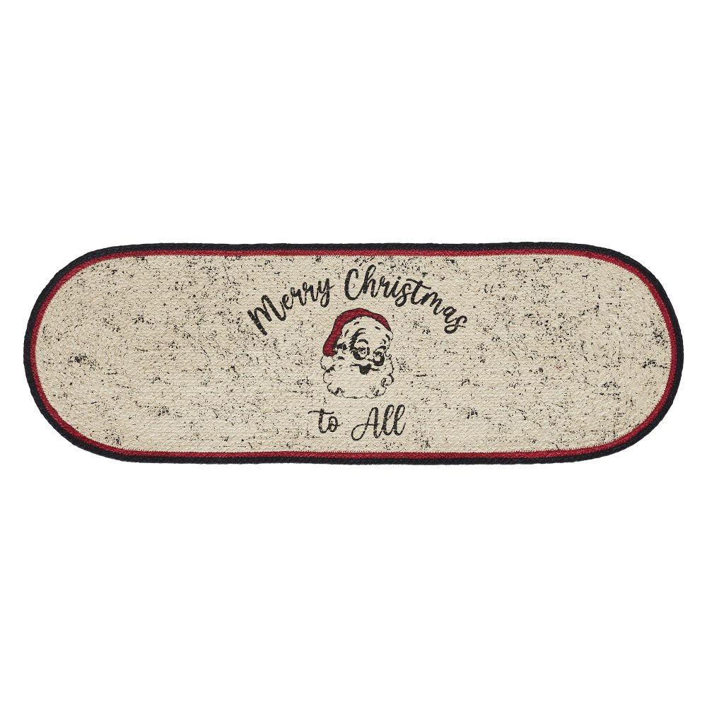 Jolly Ole Santa Jute Oval Runner 12x36 - Image 2