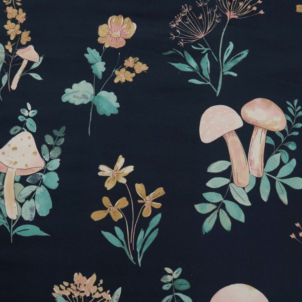 Intelligent Design Gwen Mushroom Garden Comforter Set in Navy, Twin/Twin XL ID10-2493 - Image 5