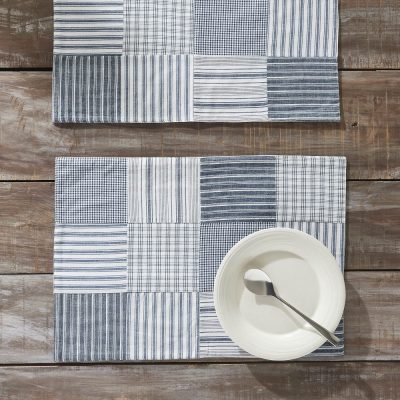 Sawyer Mill Blue Quilted Placemat Set of 2 13x19