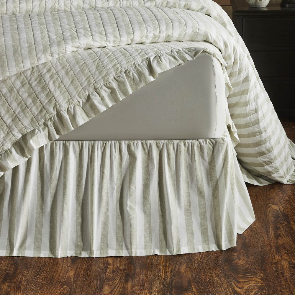 Finders Keepers Ruffled King Bed Skirt 78x80x16 - Image 2