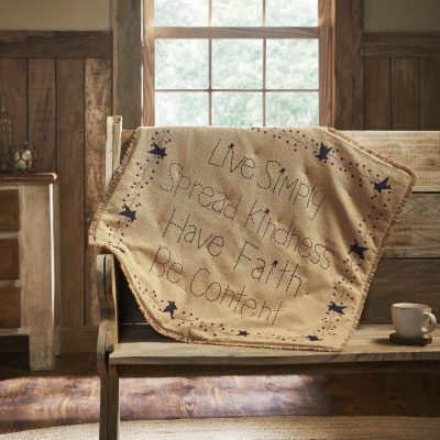 Pip Vinestar Burlap Lap Throw 32Wx32L