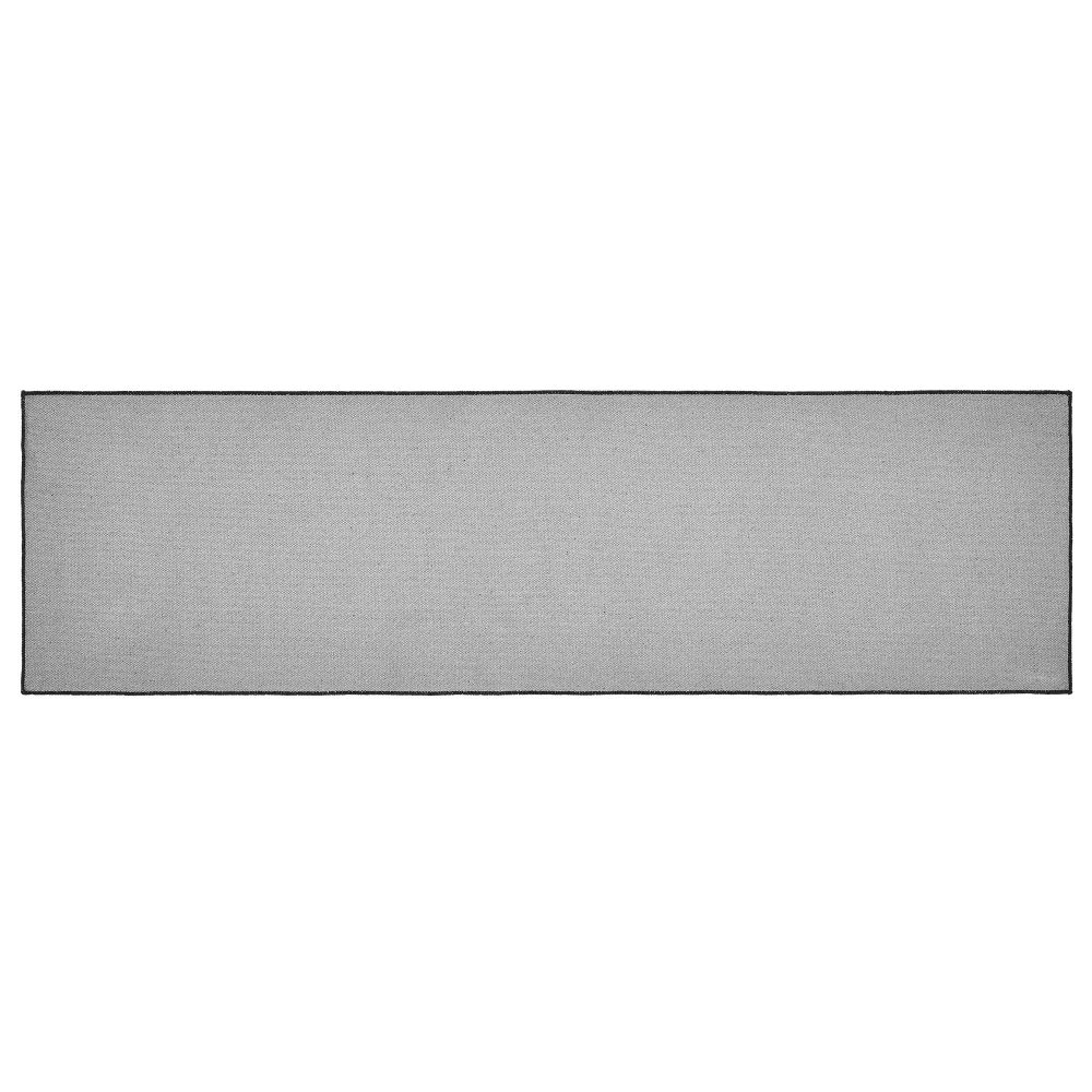 Custom House Black Tan Jacquard Polyester Rug/Runner Rect 22x78 - Image 3
