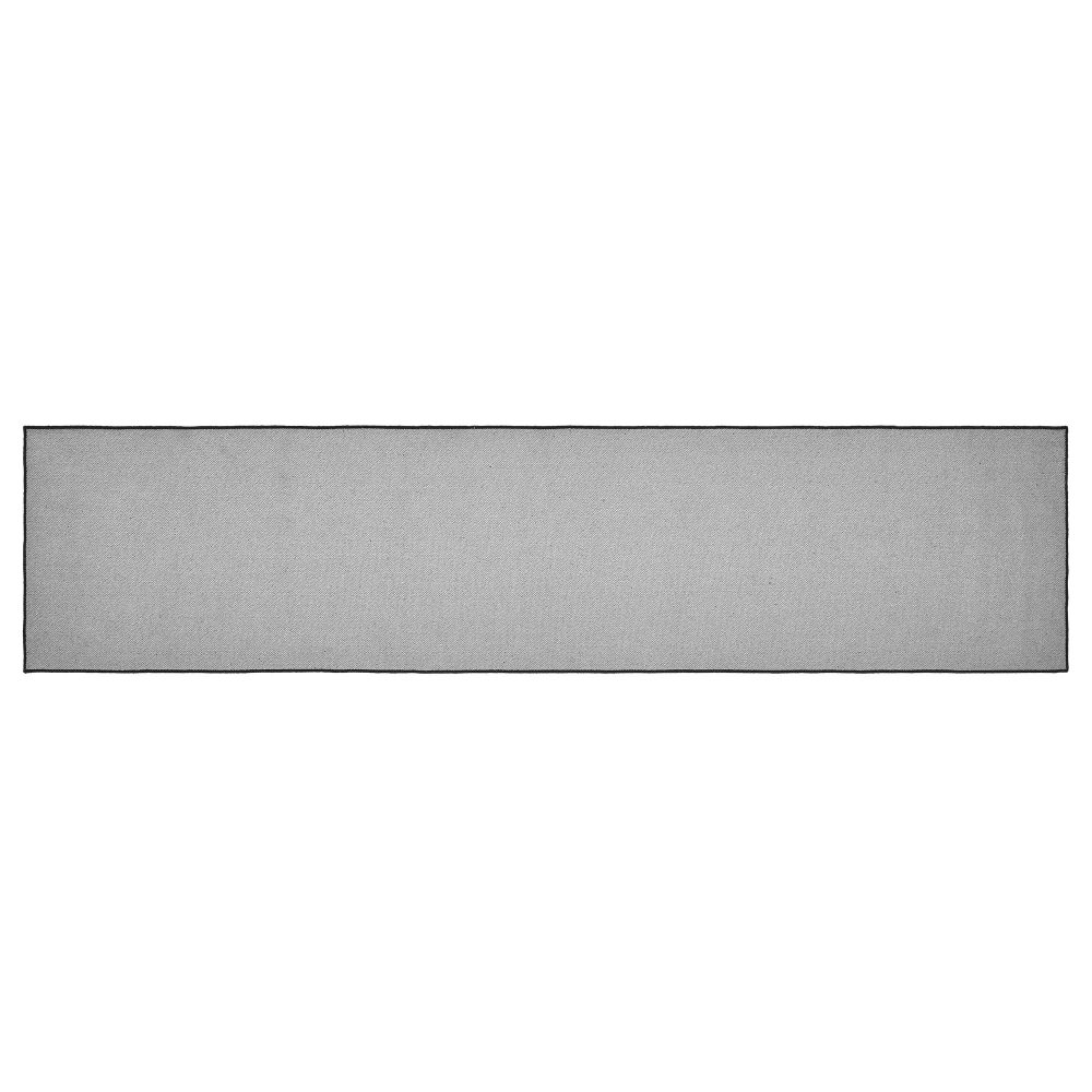 Custom House Black Tan Jacquard Polyester Rug/Runner Rect 22x96 - Image 3