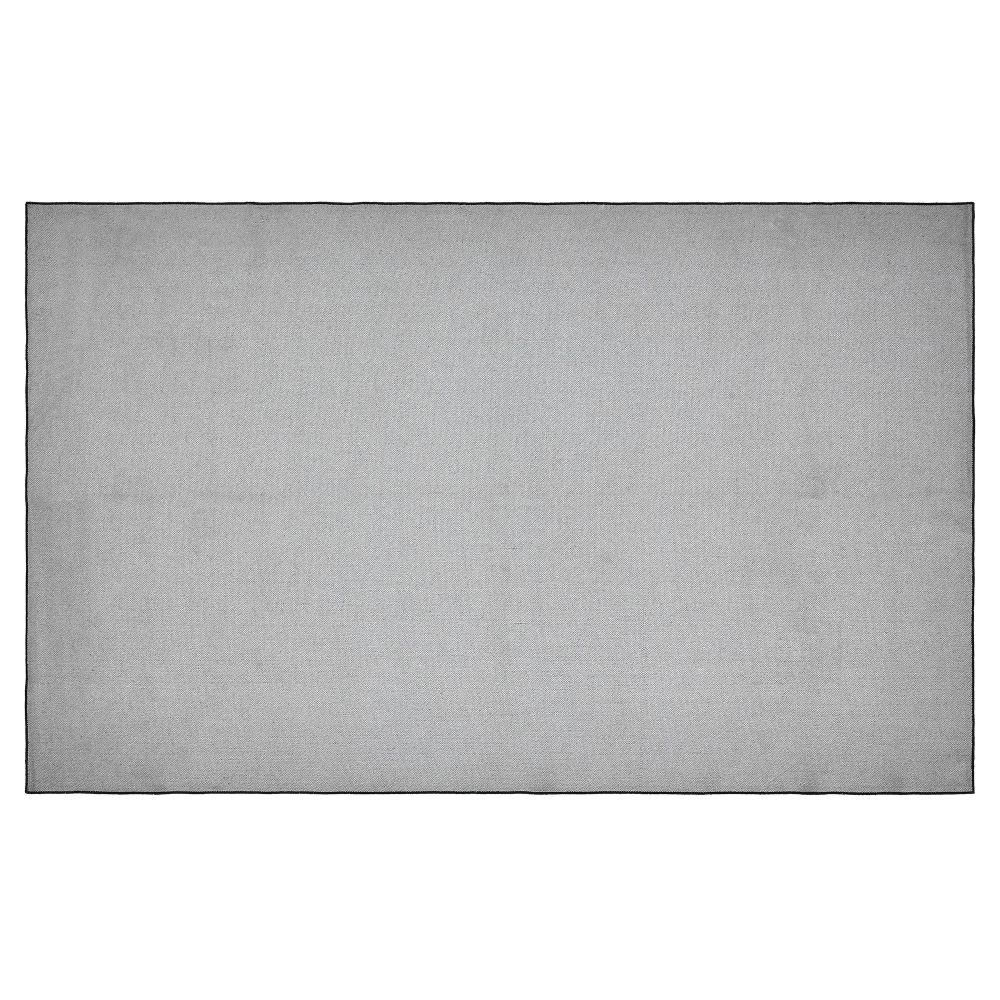 Custom House Black Tan Jacquard Polyester Rug Rect 60x96 - Image 3