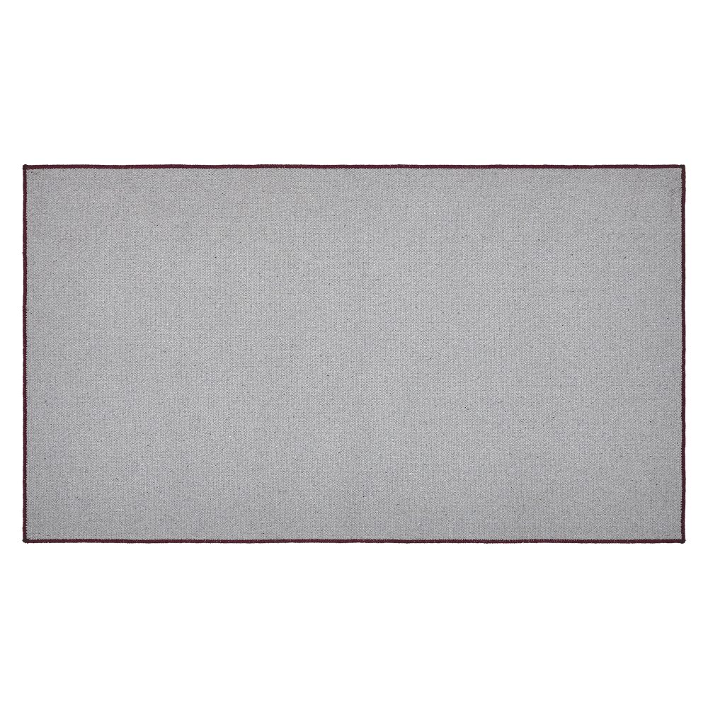 Custom House Burgundy Tan Jacquard Polyester Rug Rect 27x48 - Image 3