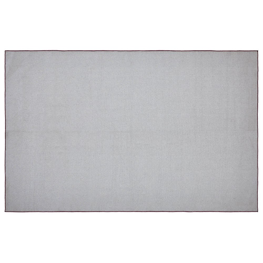 Custom House Burgundy Tan Jacquard Polyester Rug Rect 60x96 - Image 3