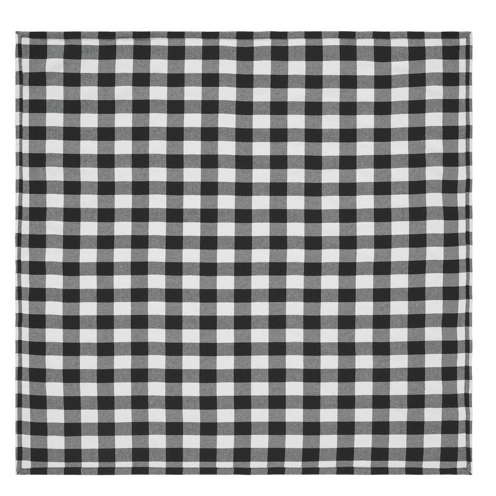 Annie Buffalo Check Black Table Topper 40x40 - Image 3