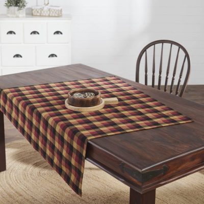 Heritage Farms Primitive Check Table Topper 40x40
