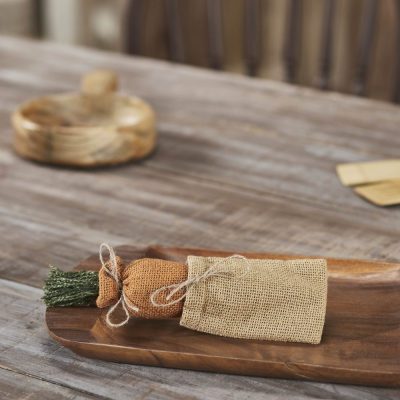 Spring In Bloom Mini Burlap Sack with Carrot