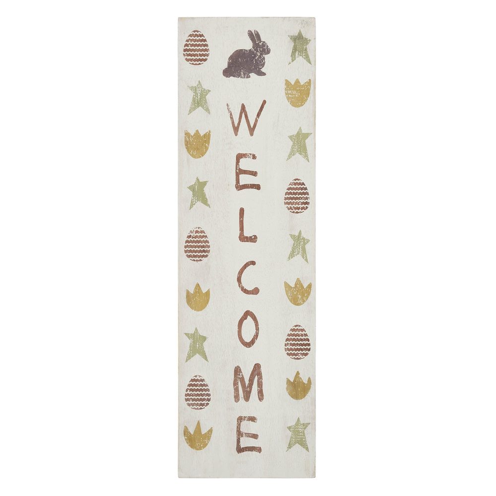 Easter Welcome Wooden Sign 20x6 - Image 2