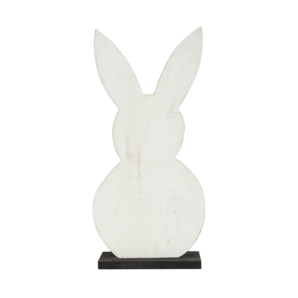 Wooden Painted Rabbit 12x6x2.25 - Image 3