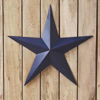 Metal Star Speckled Navy Distressed 24x24
