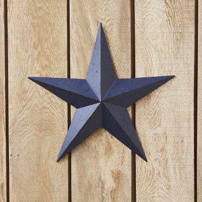 Metal Star Speckled Navy Distressed 12x12