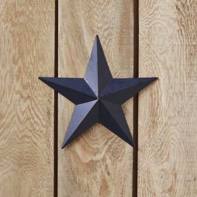 Metal Star Speckled Navy Distressed 8x8