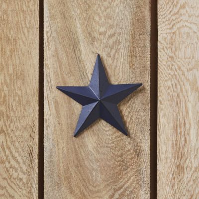 Metal Star Speckled Navy Distressed 4x4