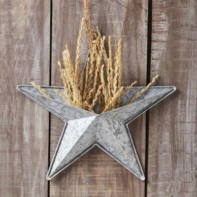 Metal Star w/ Pocket Galvanized 12x12