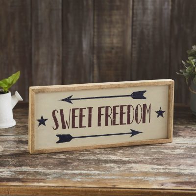 Sweet Freedom Wooden Sign 7x16