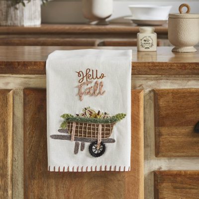 Autumn Harvest Kitchen Dish Towel 19x28 Inch Absorbent Cotton Decorative Home Decor