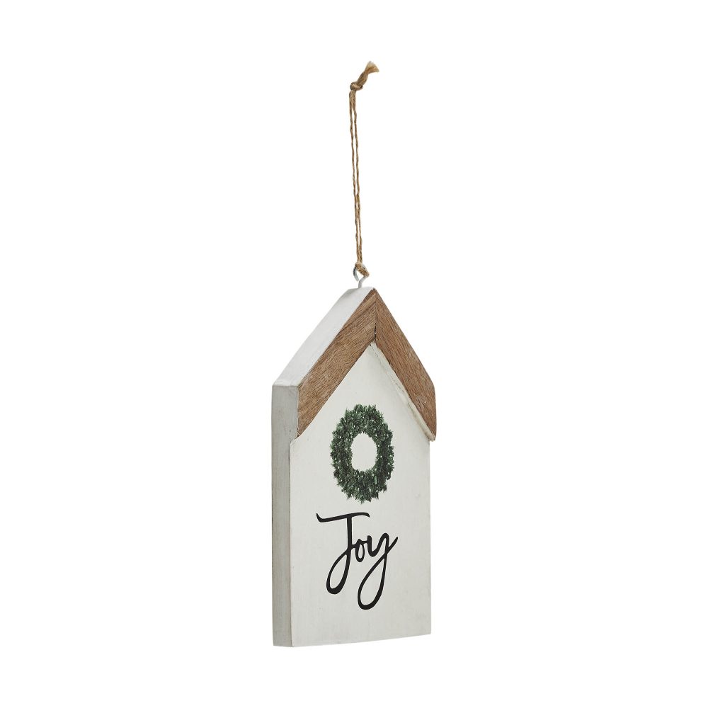Joy Wreath Hanging Ornament 7x4x0.5 - Image 4