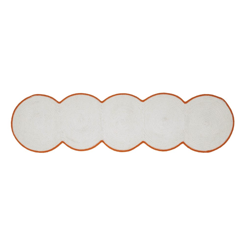 Country Farmhouse Halloween Fabric Table Runner Stenciled Spooky Fall Autumn Decor 12x48 Inch - Image 3