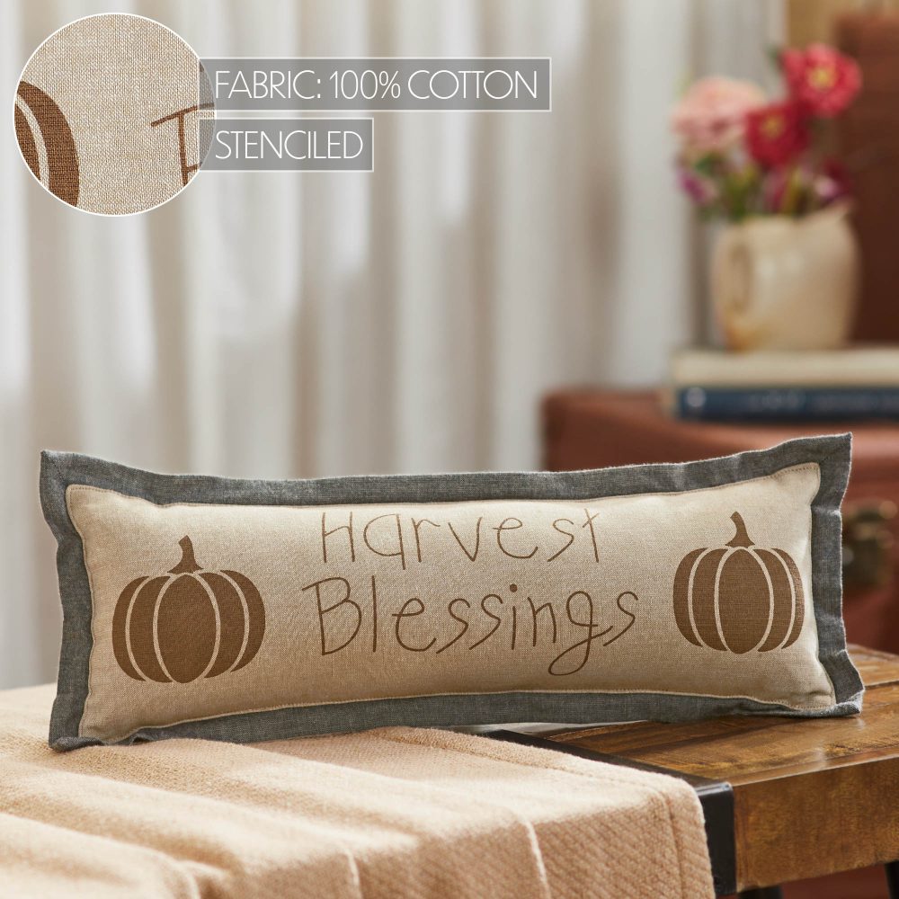 Fall Harvest Pumpkin Lumbar Pillow 5x15 Decorative Autumn Throw Pillow for Home Decor - Image 6