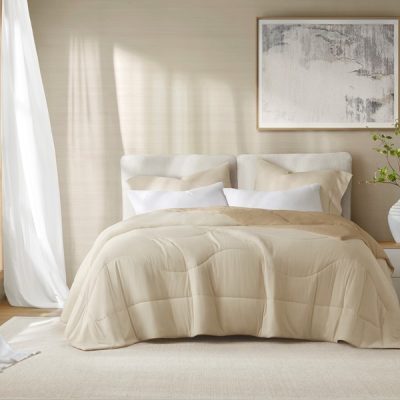 Harbor House Cooling Reversible Tencel Comforter Blanket in Linen, Full/Queen HHD10-1933