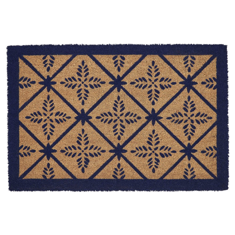 Charleston Mosaic Blue Coir Rug Rect 20x30 - Image 2