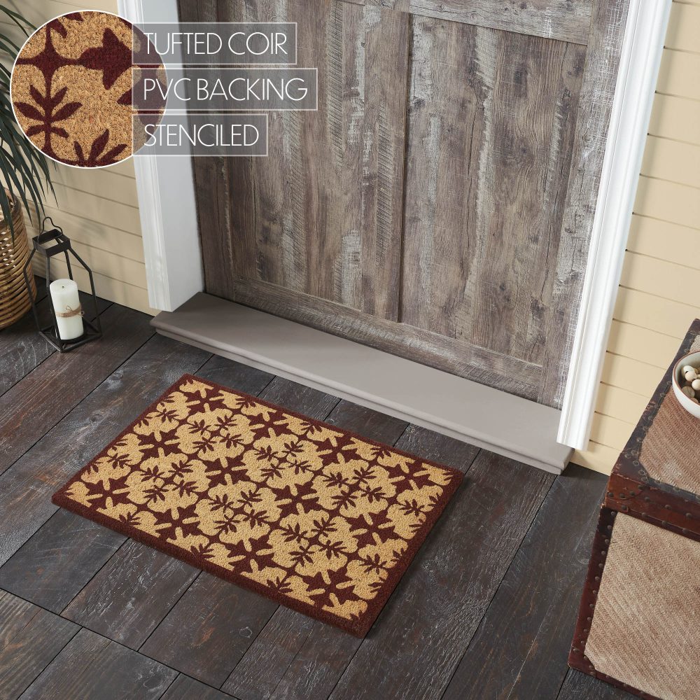 Charleston Mosaic Burgundy Coir Rug Rect 20x30 - Image 5