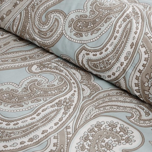 Madison Park Pure Ronan 5 Piece Cotton Comforter Set in Blue, Full/Queen MPP10-001 - Image 2